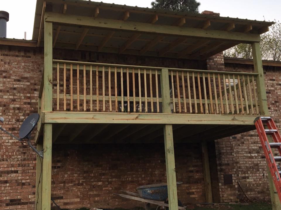 back two story deck