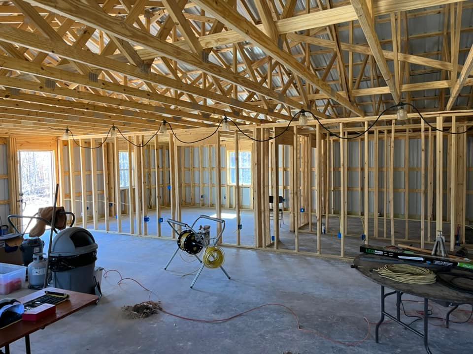 mid process of construction