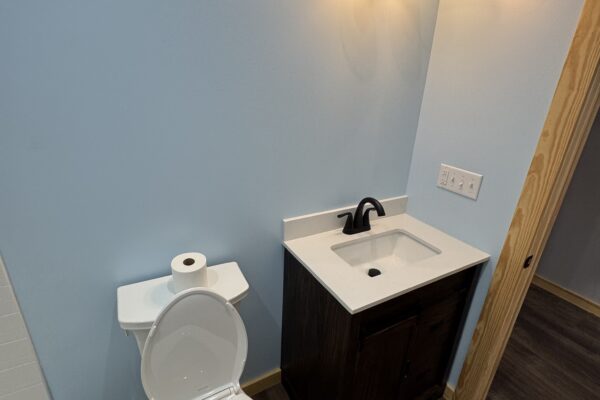 toilet and bathroom sink